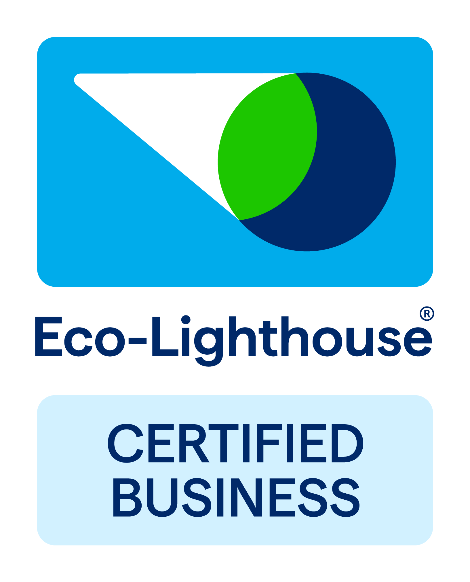 Eco certified business logo