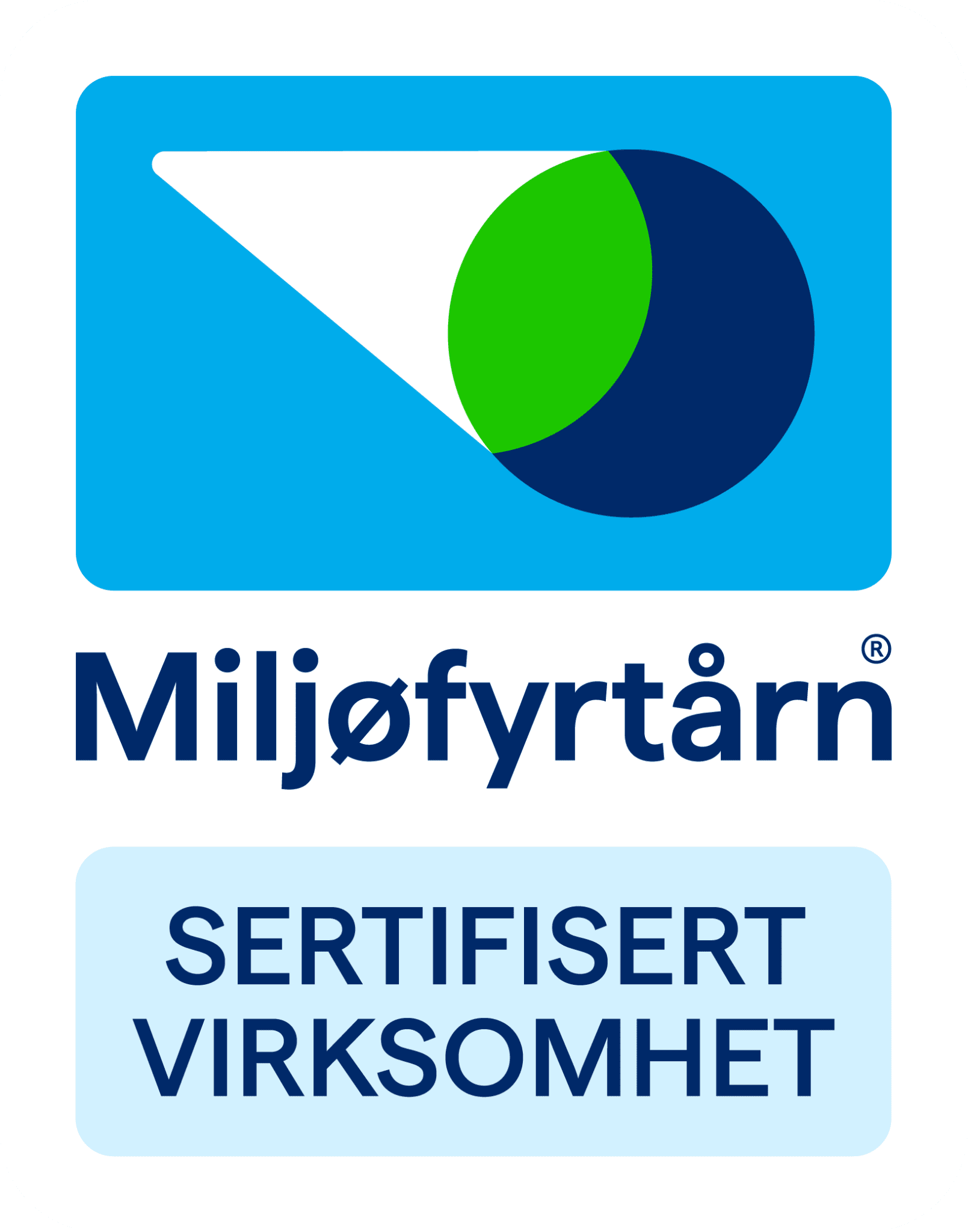 Miljøfyrtårn sertifisert virksomhet logo